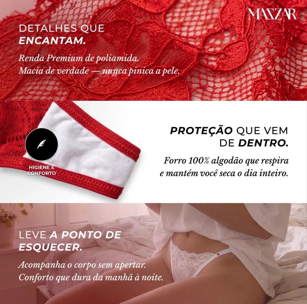Kit 10 calcinhas renda - Foto 2