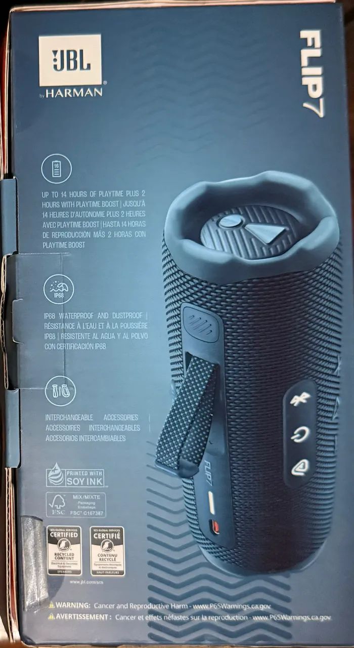Jbl Flip 7 - azul- R$ 500,00 - Foto 2