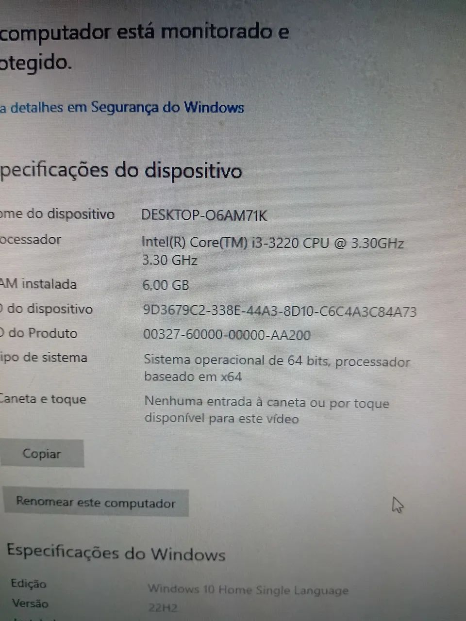 Computador i3, completo