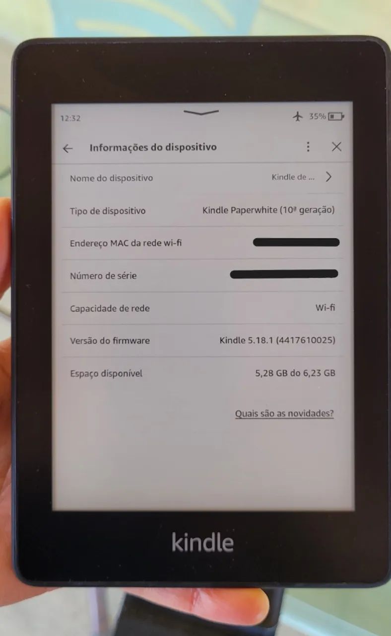 Kindle Paperwhite 10ª Geração 8GB