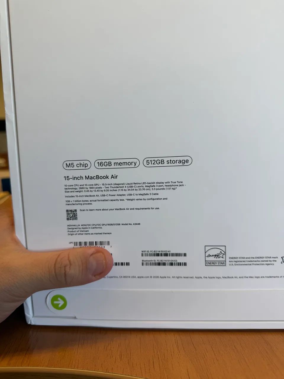 Apple MacBook Air M5, 15 Polegadas - lacrado - Foto 4