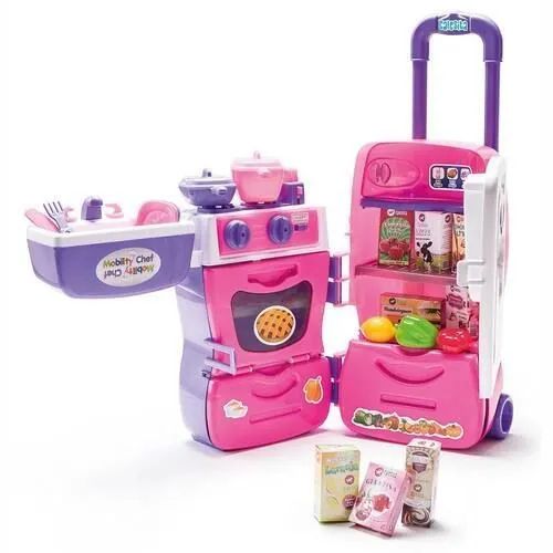 Malinha que vem com microondas de brinquedo 