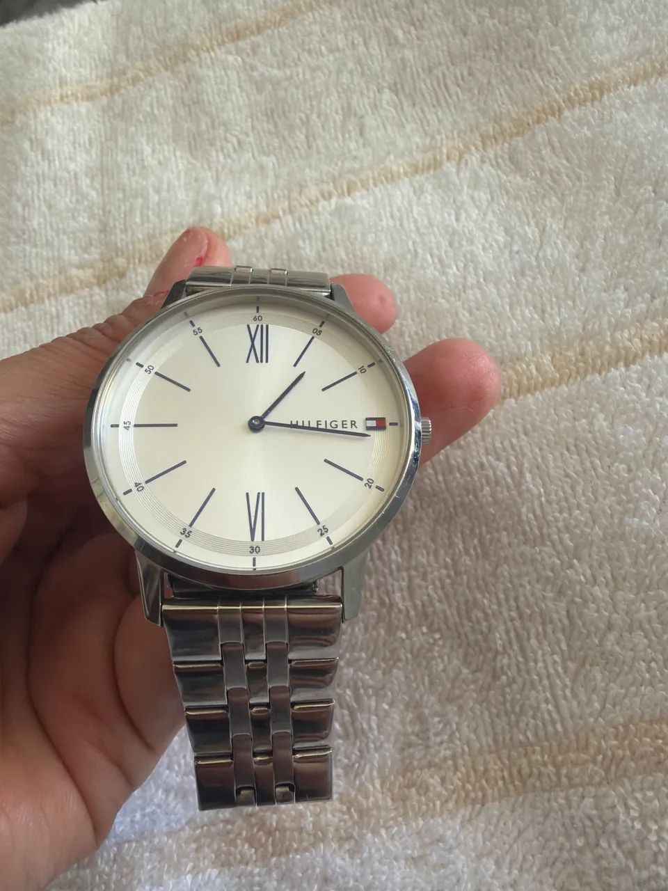  Relógio Tommy Hilfiger Feminino Aço Prateado - Foto 4