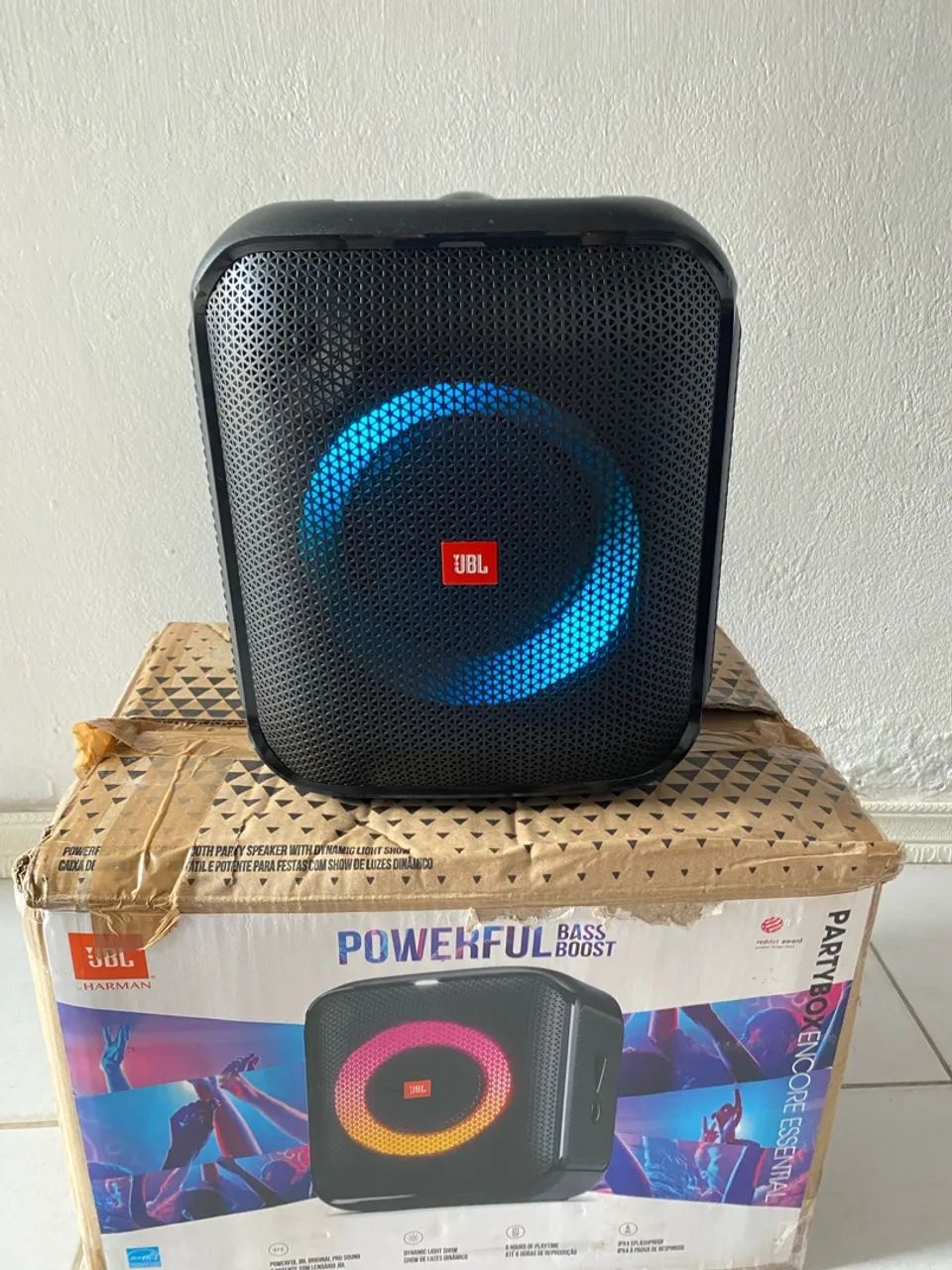 Jbl Encore Essential com caixa e nota 