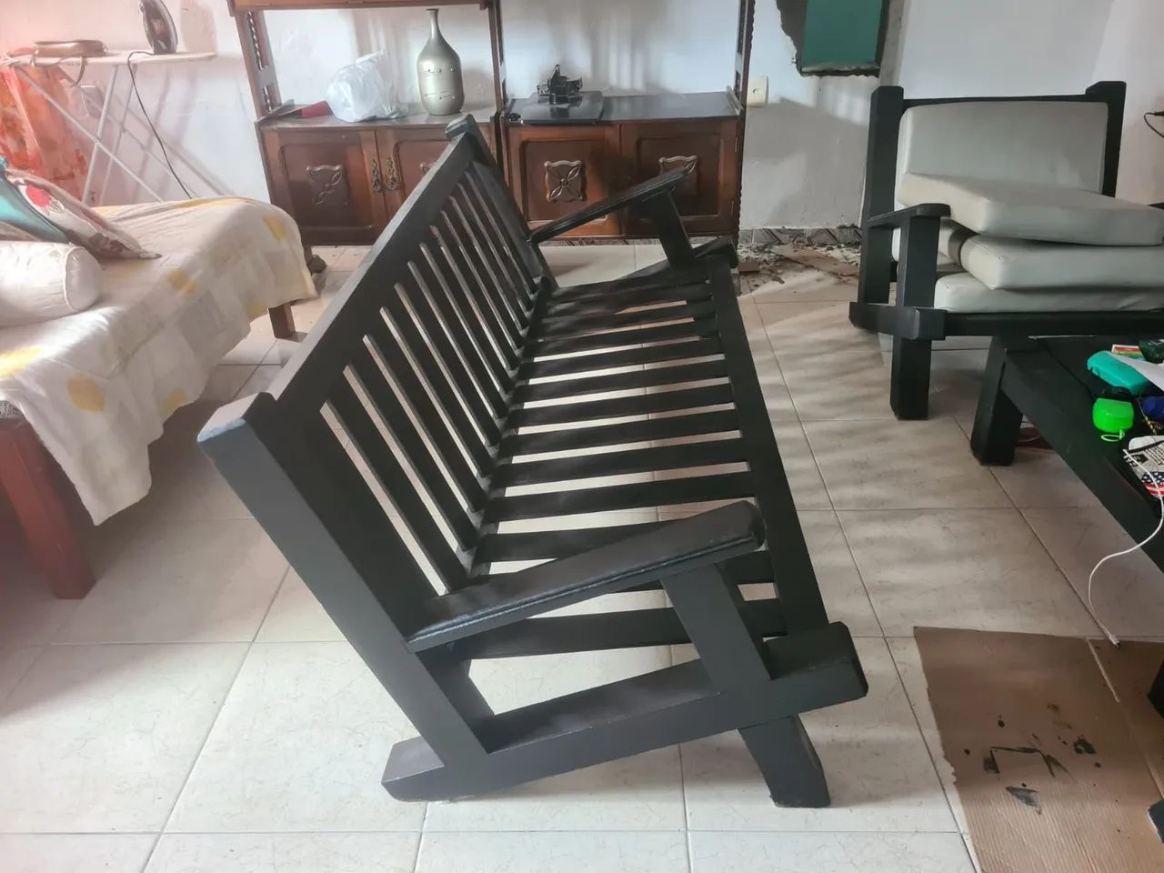 Conjunto de sofá rústico 