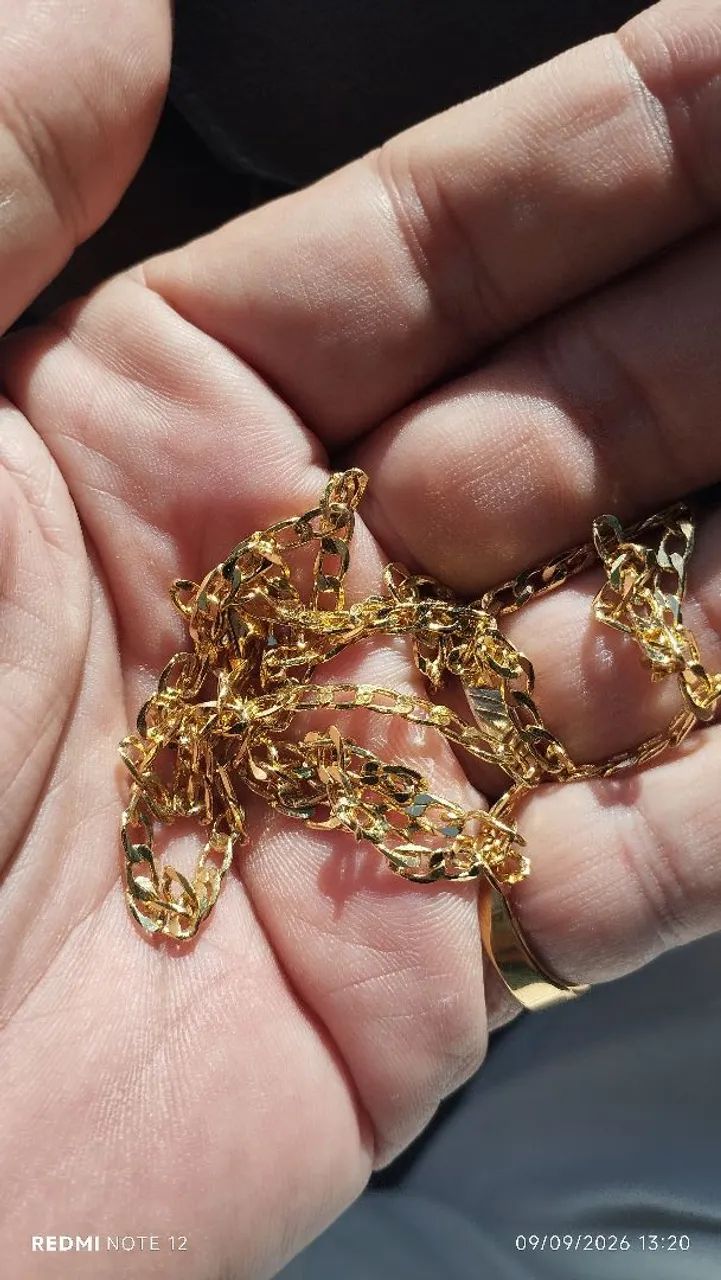 Conjunto tipo Rommanel banhado a ouro  - Foto 5