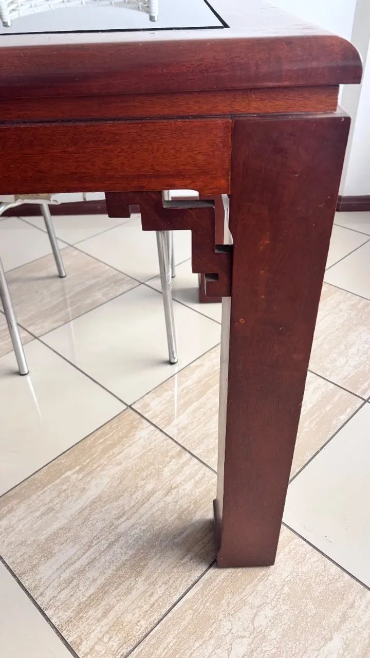 Mesa de jantar de madeira  - Foto 2