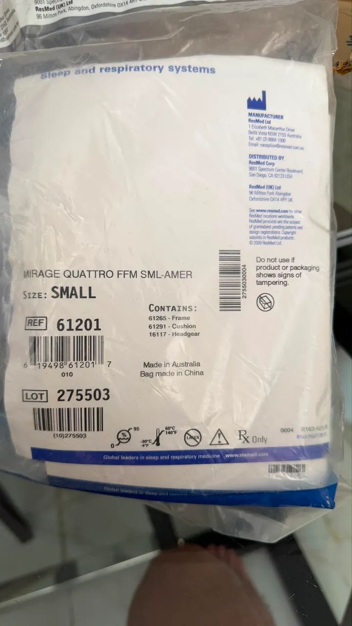 Máscara Full Face para CPAP ResMed - nunca usada  - Foto 2