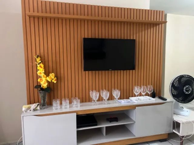     Painel Ripado com Rack para TV - Estilo Moderno - Foto 3