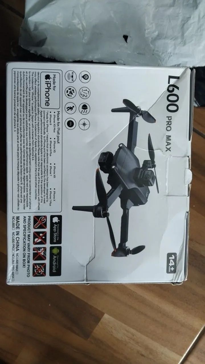 Drone L600 Pro OAS GPS - Câmera Dupla 4K e Sensor de Obstáculo Laser Lyzrc - Lacrado! - Foto 3