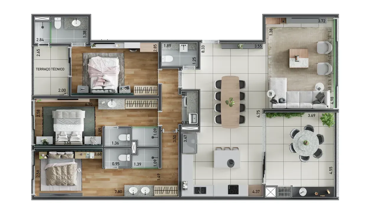 PLANTA 152m²