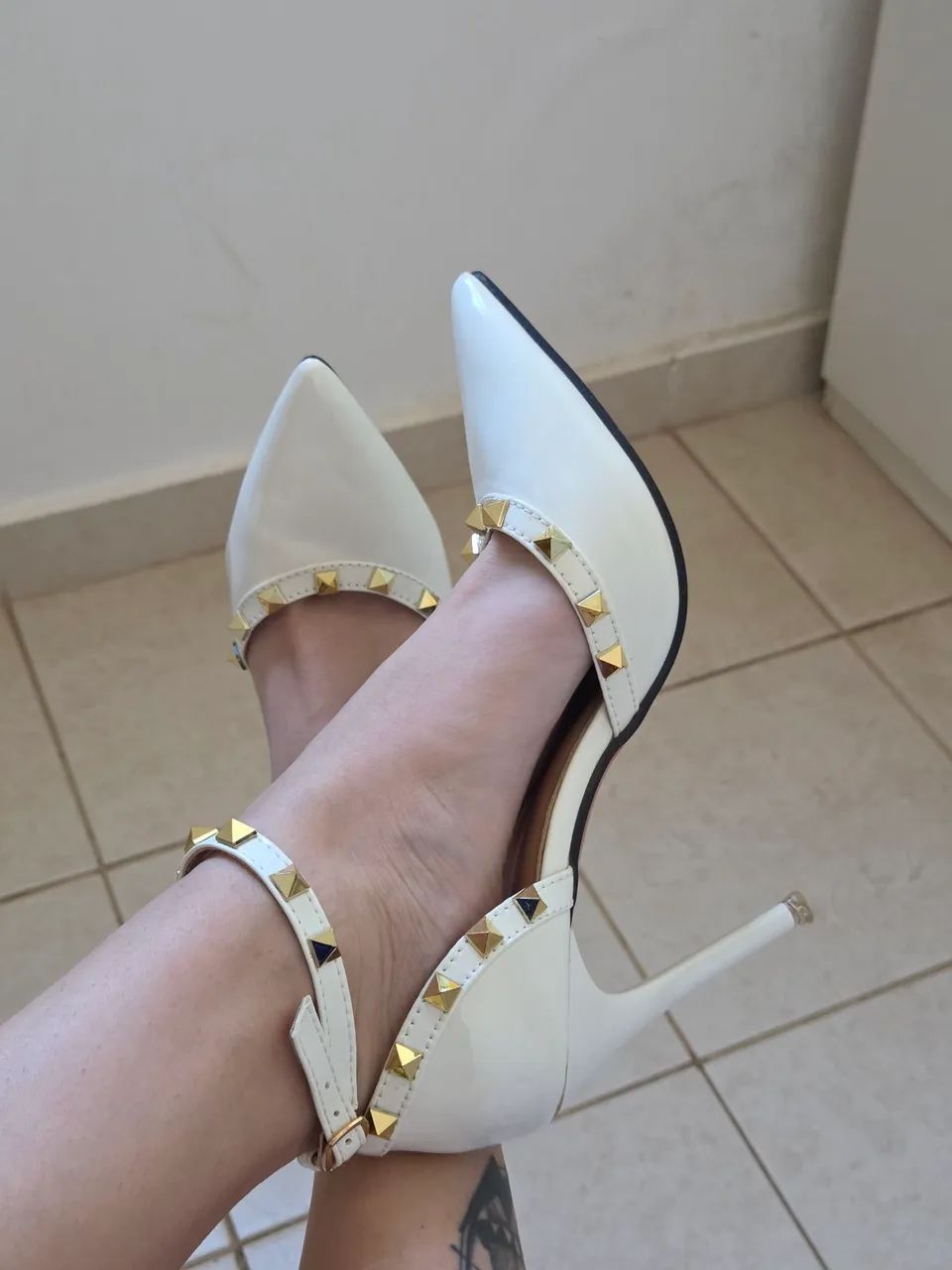 Scarpin branco 36 - Foto 5