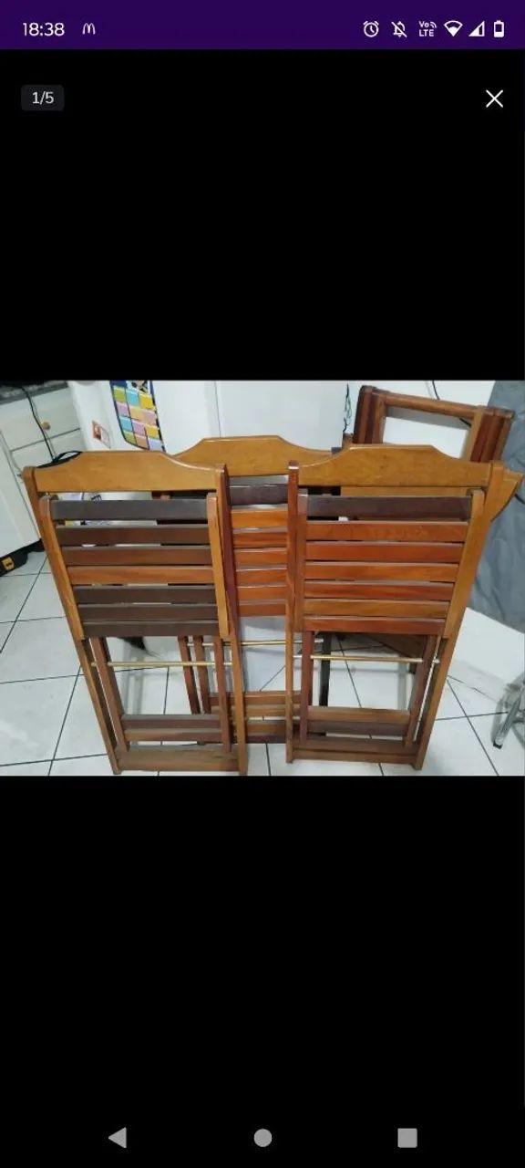 Bistrô com três cadeiras  - Foto 5