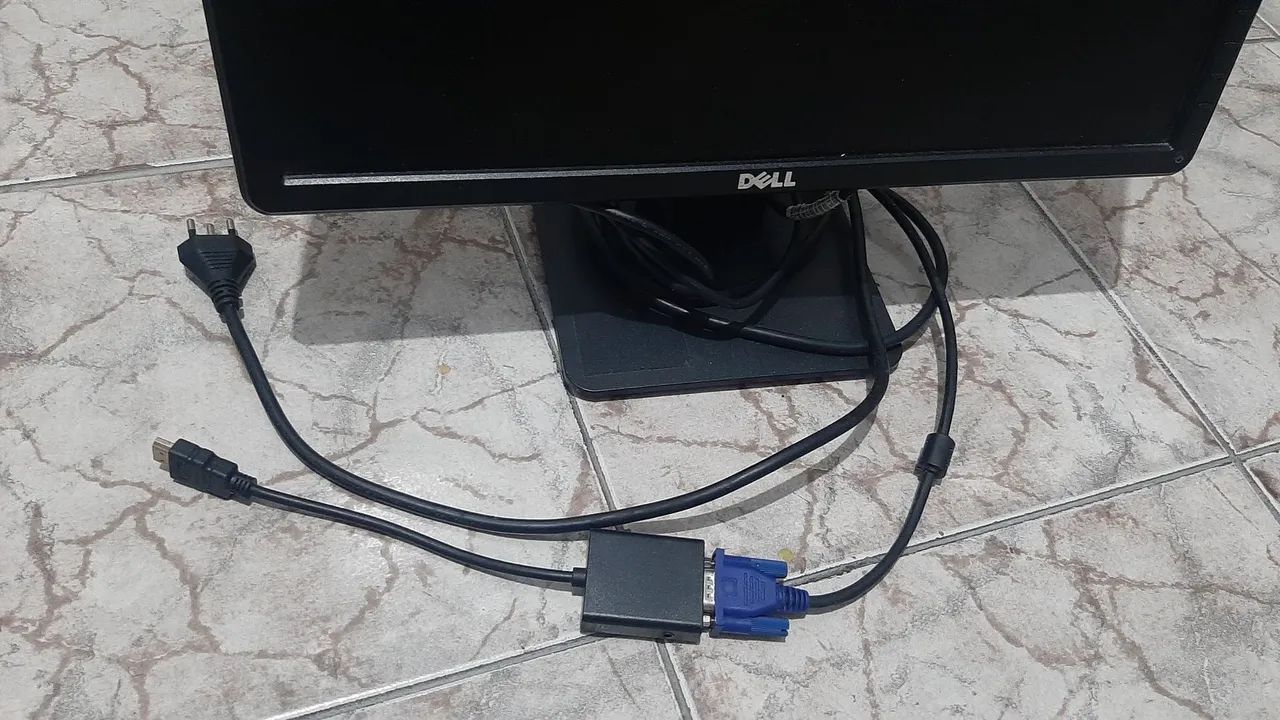 Monitor Led de 18 polegadas Dell. Acompanha os cabos . - Foto 4