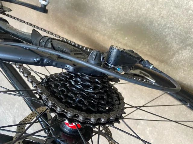Bike aro 29, muito nova e super conservada, equipada com pneus Speed. - Foto 2