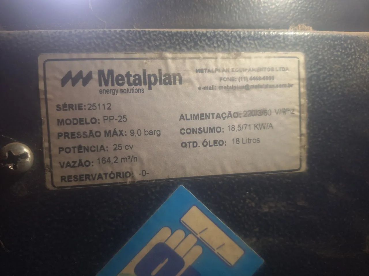 Compressor Metalplan 25 CV + Secador de Ar + Cilindro - Foto 3