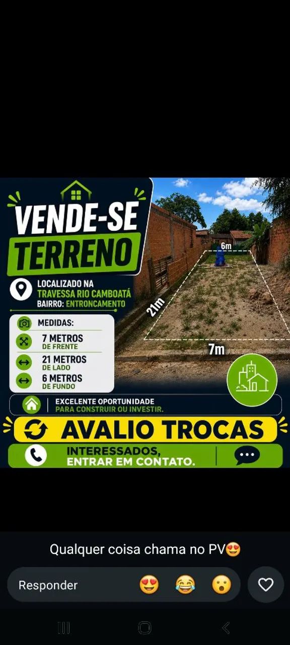 Terreno de 147m²  