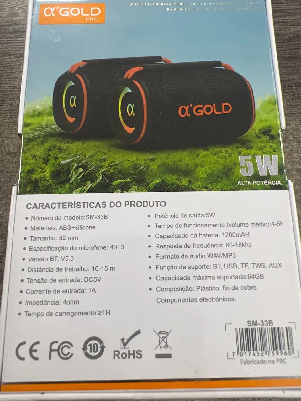 Caixa de som sem fio agold  - Foto 3