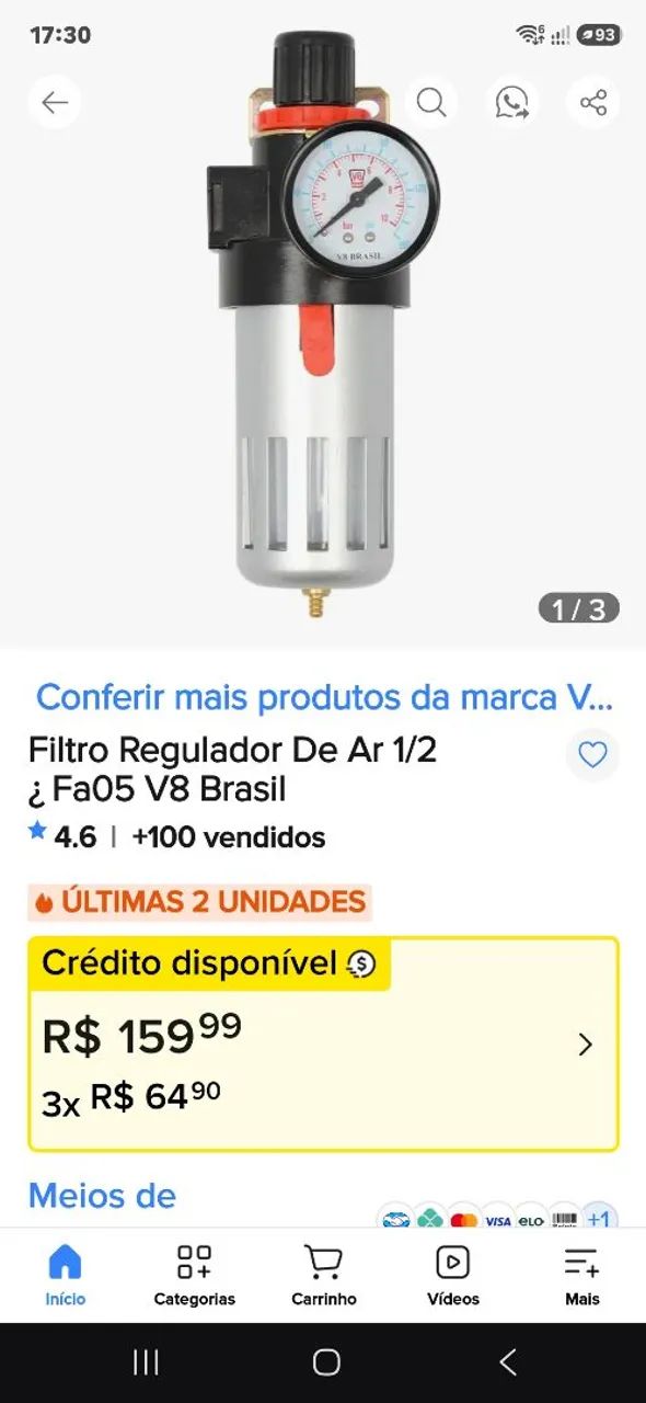 11 Filtros de Ar - V8 - Novos - Foto 2
