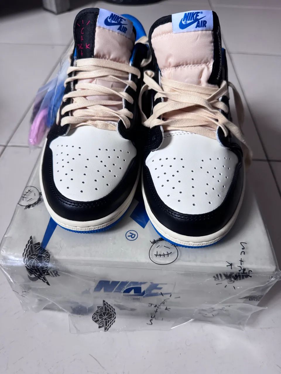 Jordan 1 low travis scott fragment - Foto 5