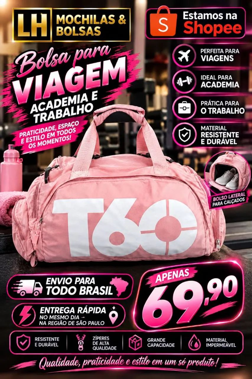 Bolsas para Academia e viagem - Foto 4