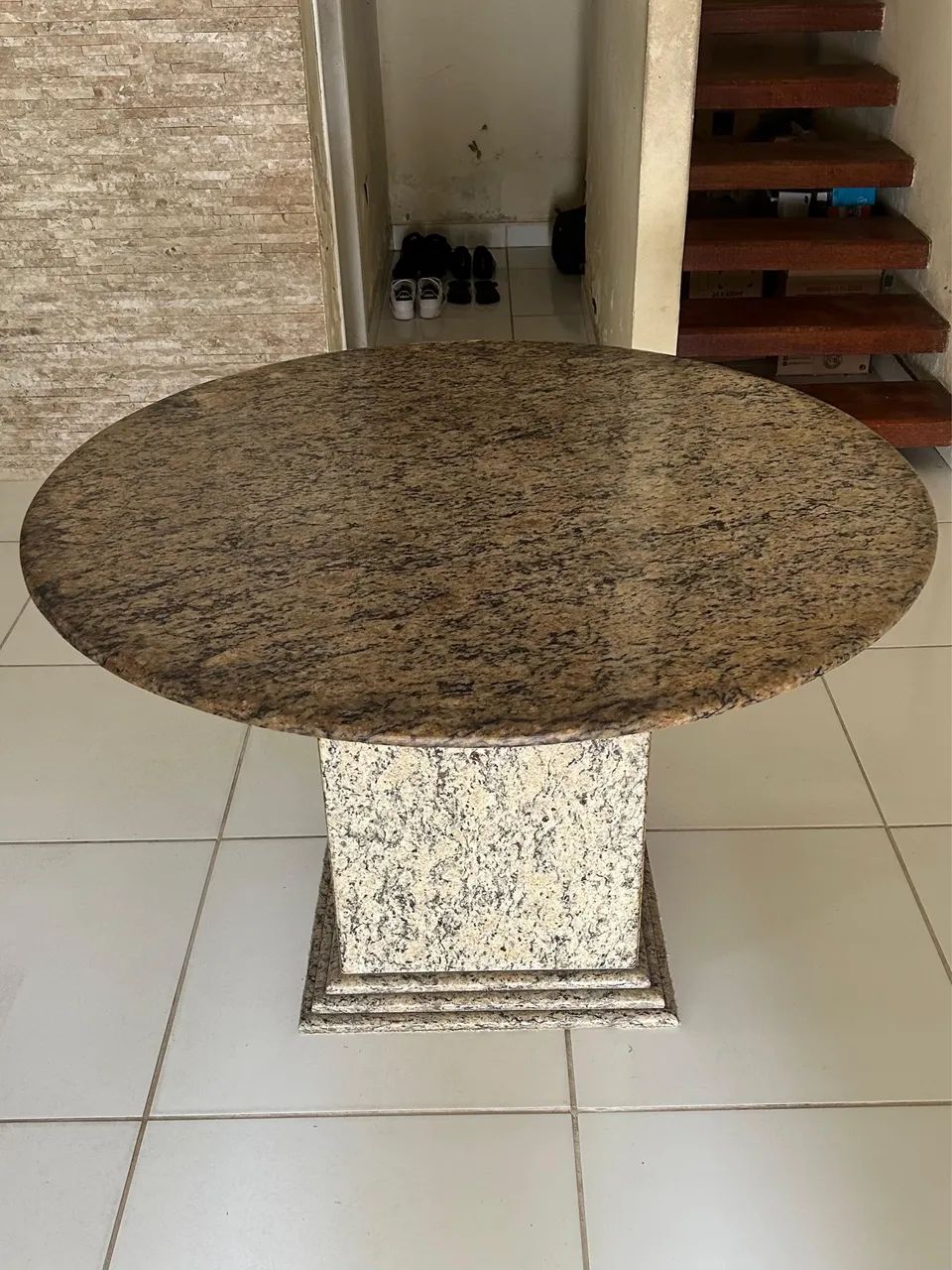 Mesa de Granito Branco Dallas com 4 lugares - Foto 2