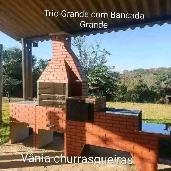 Trio , Churrasqueira, forno e fogão a lenha 