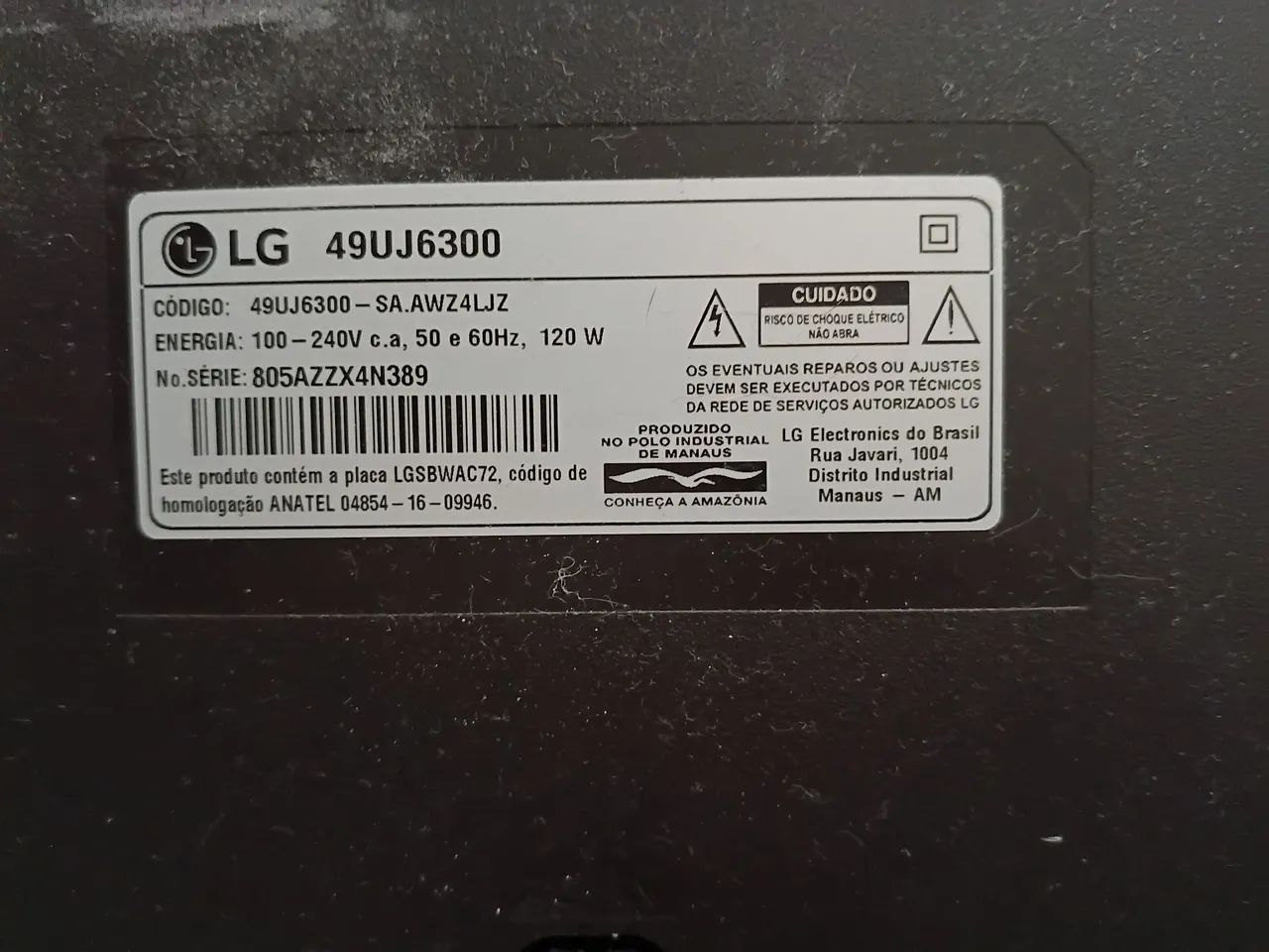 TV LG 49 polegadas - Led com DEFEITO  - Foto 3