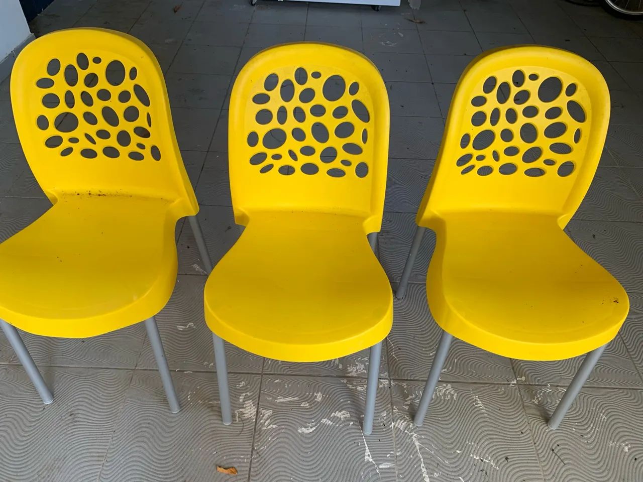 Kit de 3 cadeira 