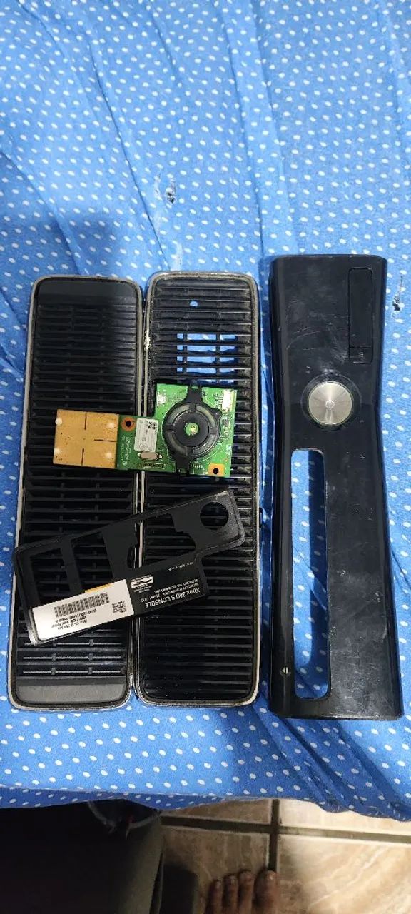 Peças para Xbox 360 slim Black piano