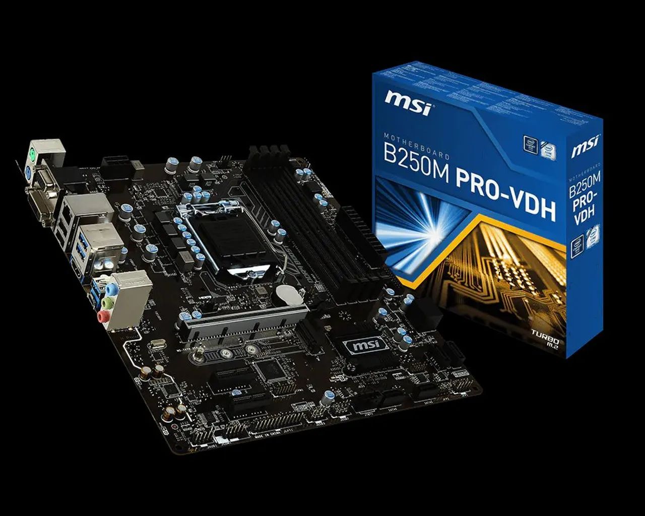 Kit placa mãe MSI b250m pro vdh + i7-7700 com 8 gb  - Foto 2