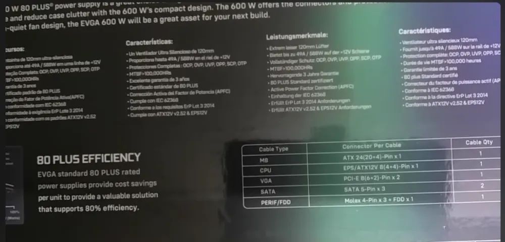 EVGA Fonte 600w - Foto 2