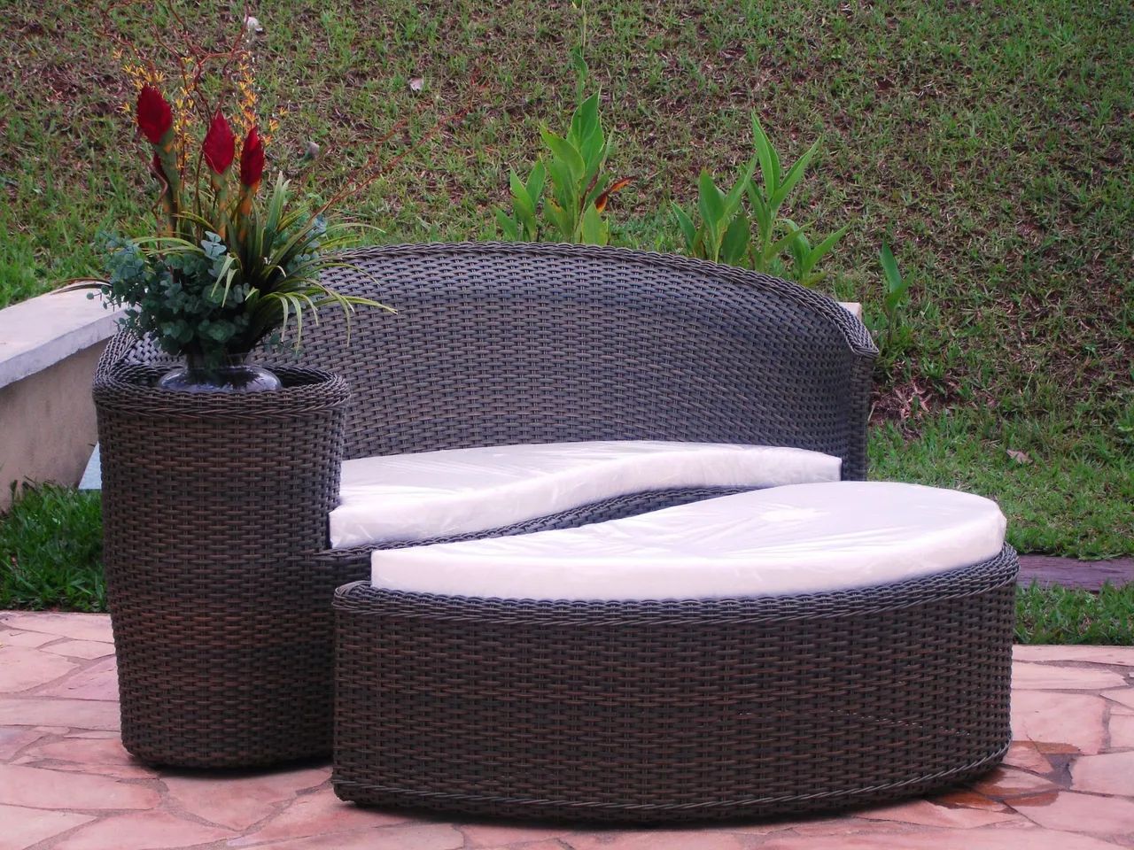 Cama chaise com parte dupla