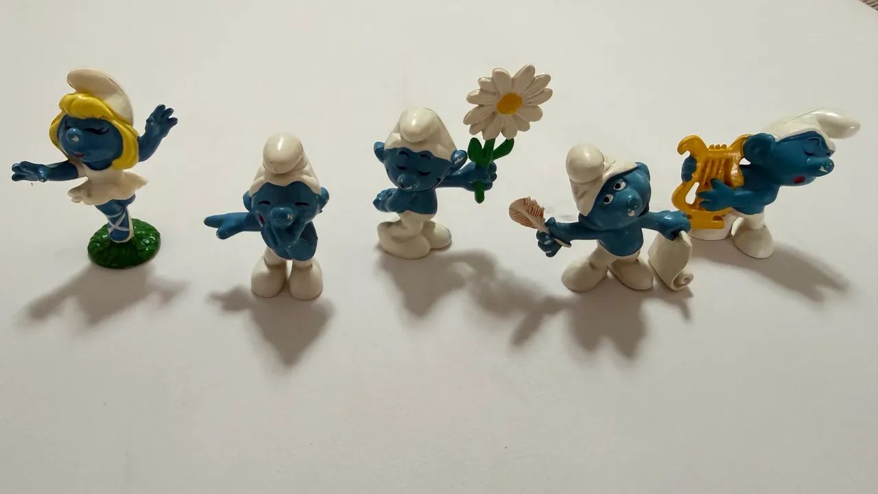 Bonecos Smurfs da  Hering anos 80  + Brindes - Foto 5