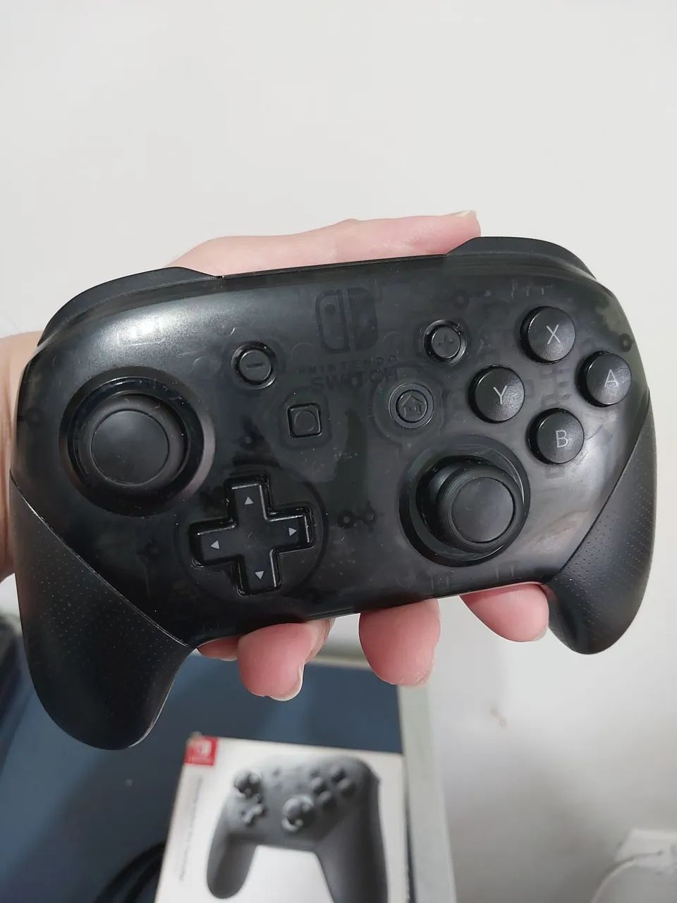 Nintendo Switch Pro Controller Original Usado + Caixa + Cabo - Foto 4
