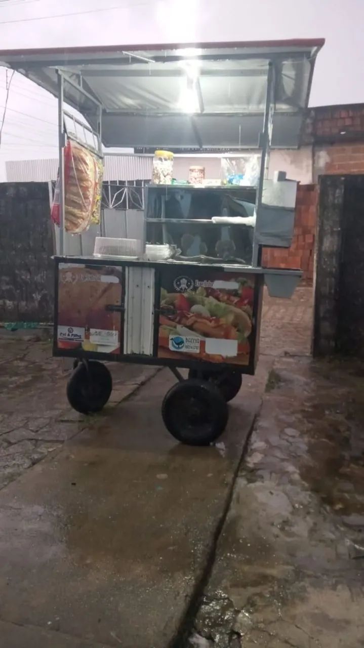 Carrinho de lanche com churrasqueira seminovo  - Foto 2