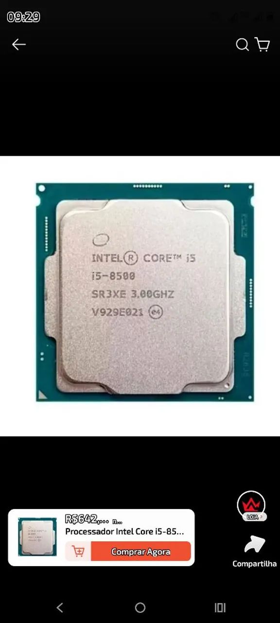 Processador I5 8500 geração 8 - Peças de Hardware - Vila Santa