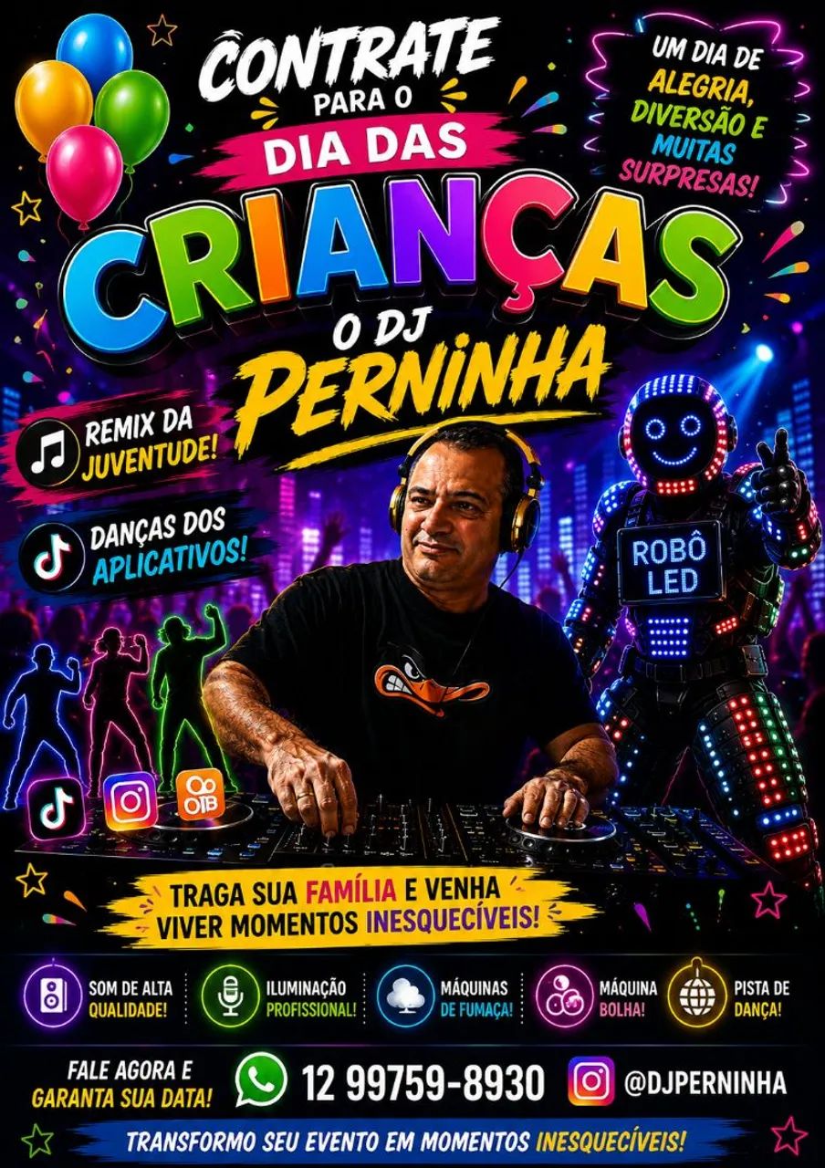 FESTA EM GERAL E ROBO LED 