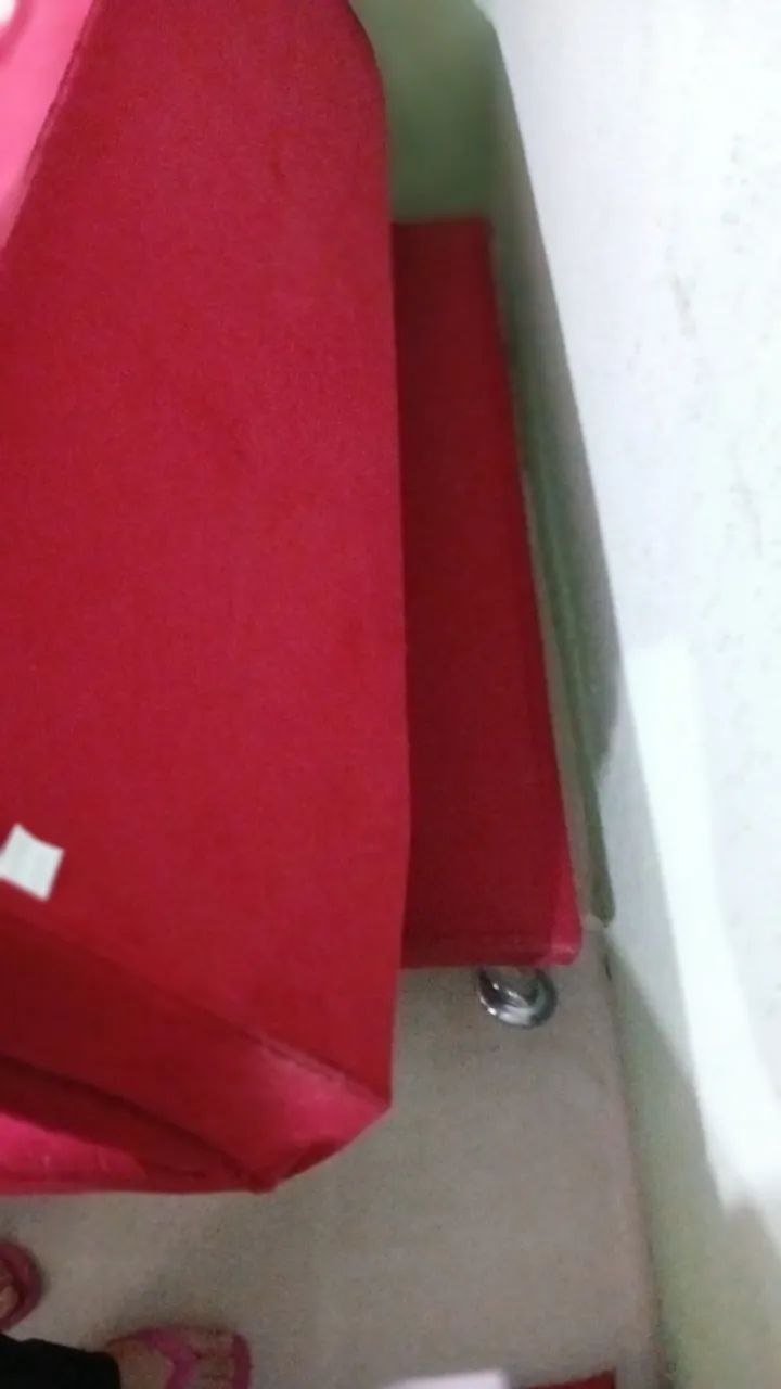 Sofá-Cama Vermelho - Ótimo Estado! - Foto 4