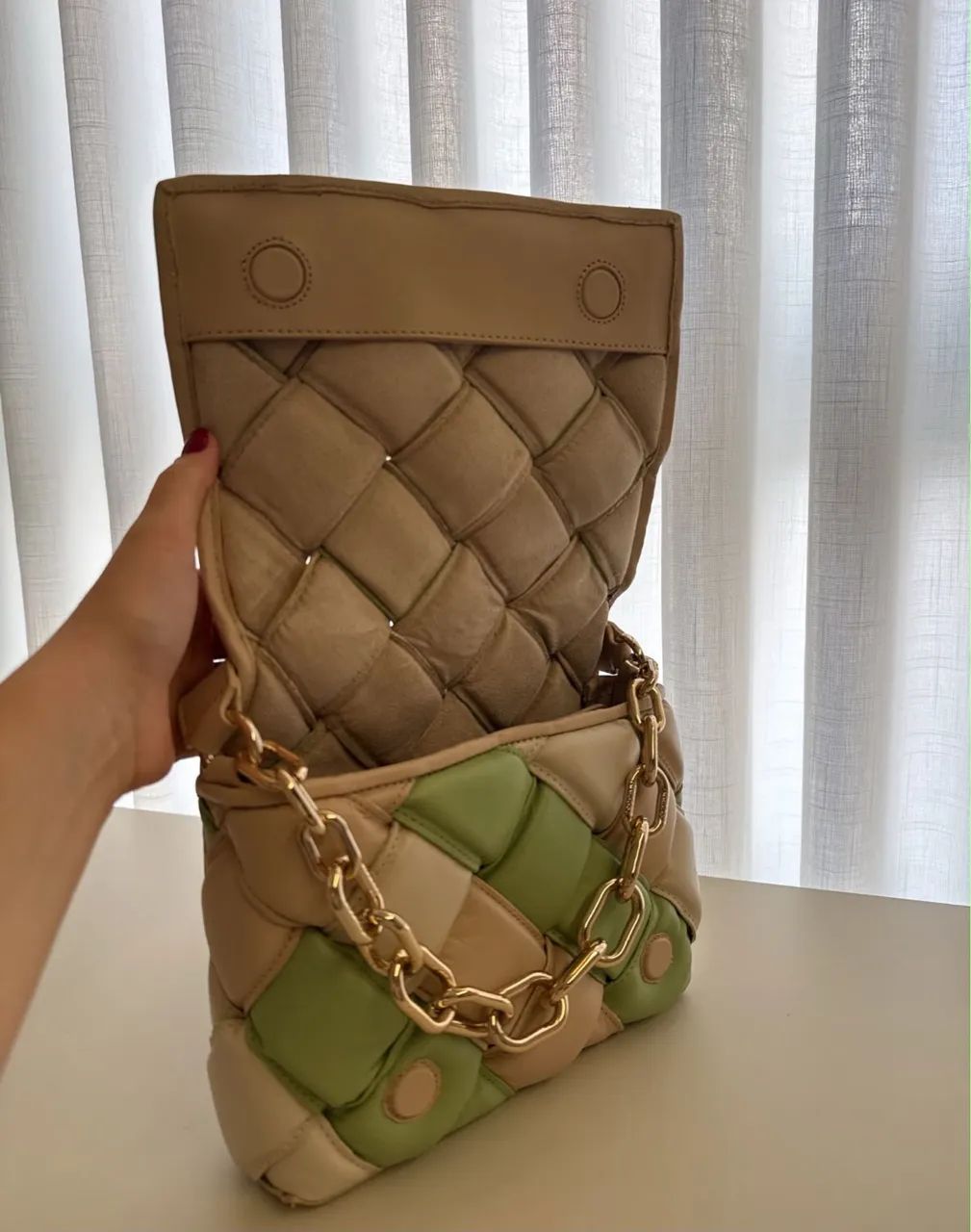 Bolsa de couro arezzo 