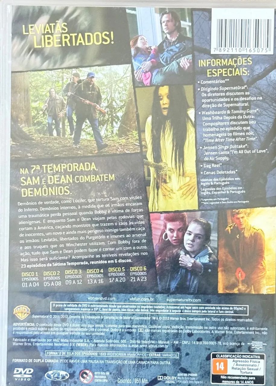 DVD Supernatural 7 Temporada - Foto 4