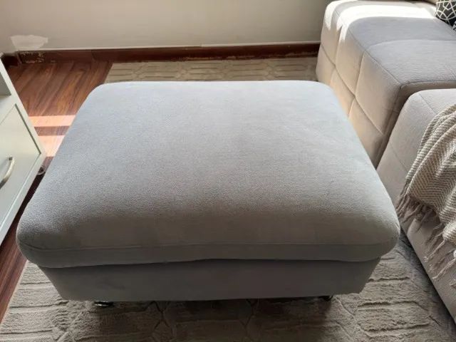 PUFF COM RODÍZIO EM SUEDE - Foto 5