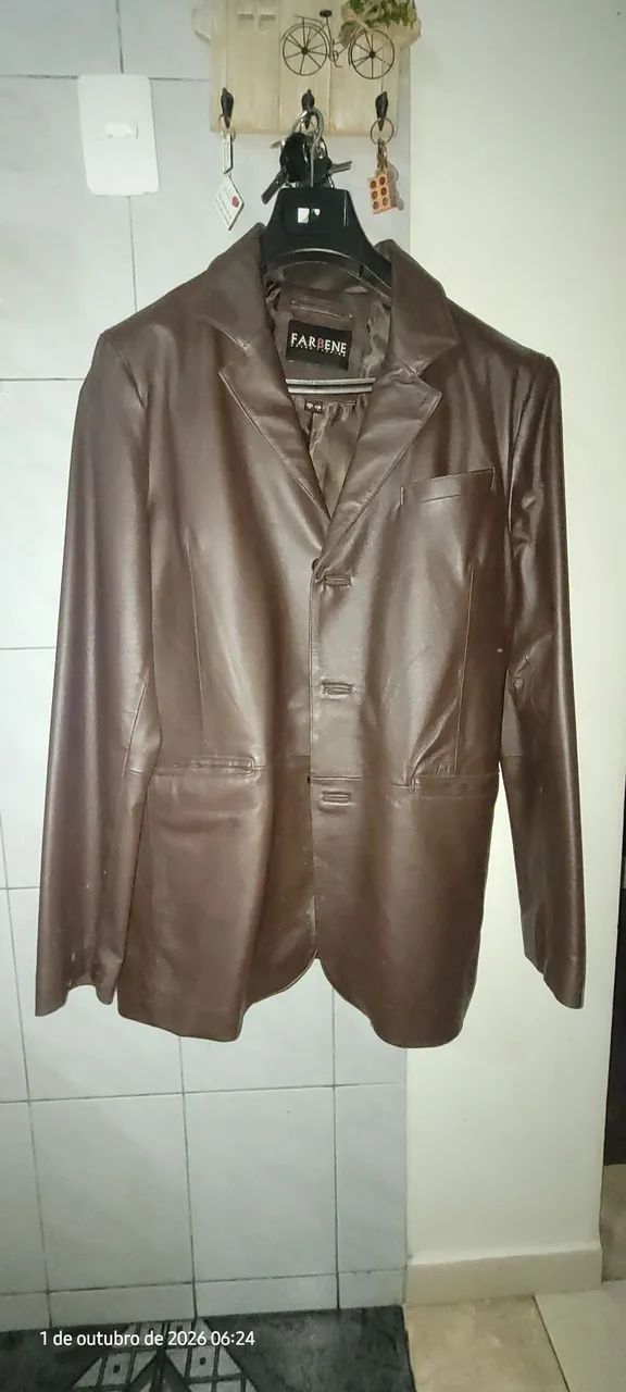 Blazer de couro legítimo  - Foto 4