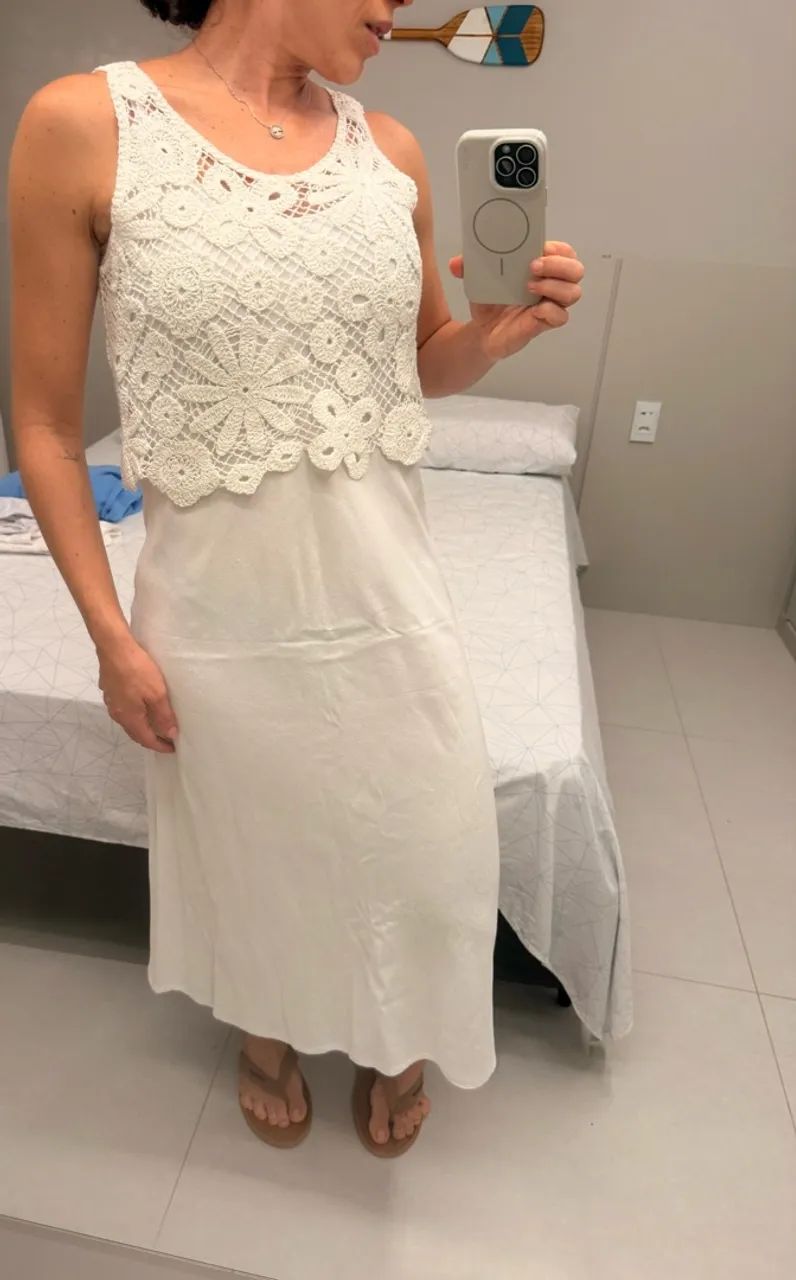 Vestido Mídi Branco