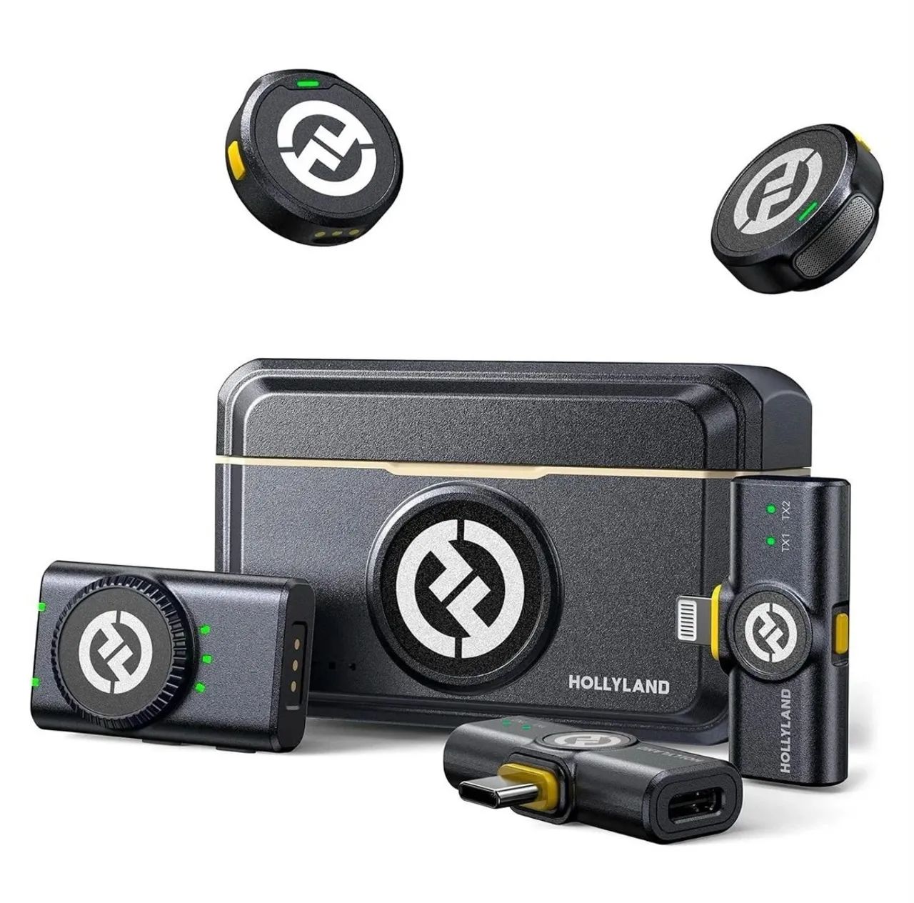Microfones de lapela hollyland
