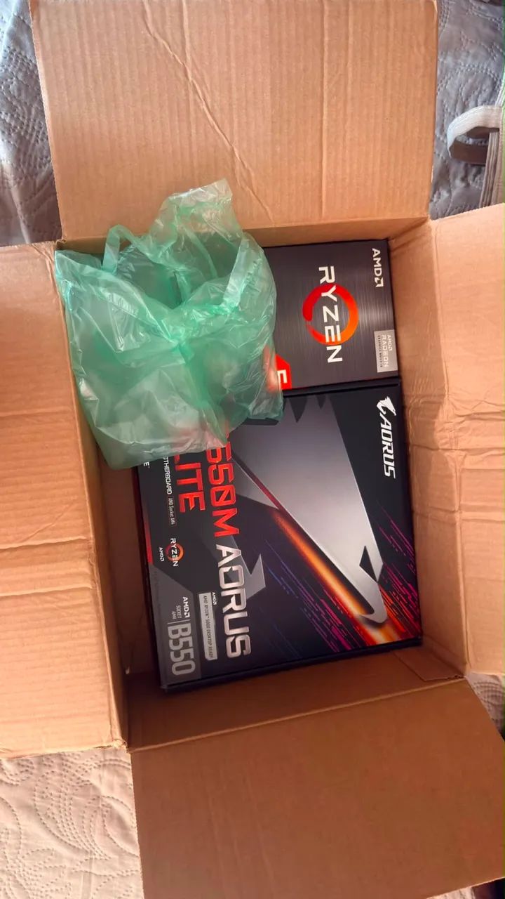 Kit Placa Mãe B550M + Processador Ryzen 5 5600GT - Foto 3