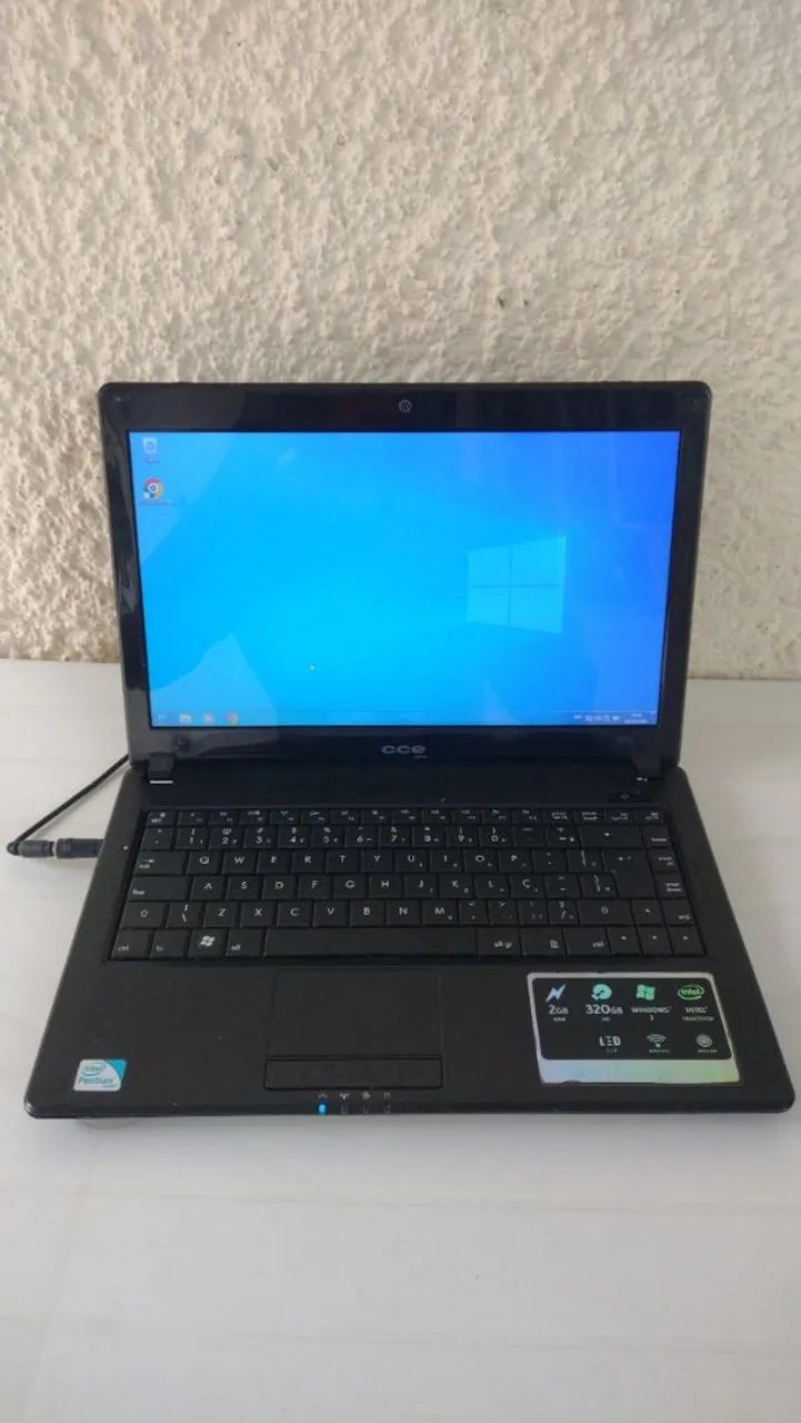 Notebook Windows 7Pro Ativado 4G HD 320G Conservado  - Foto 2