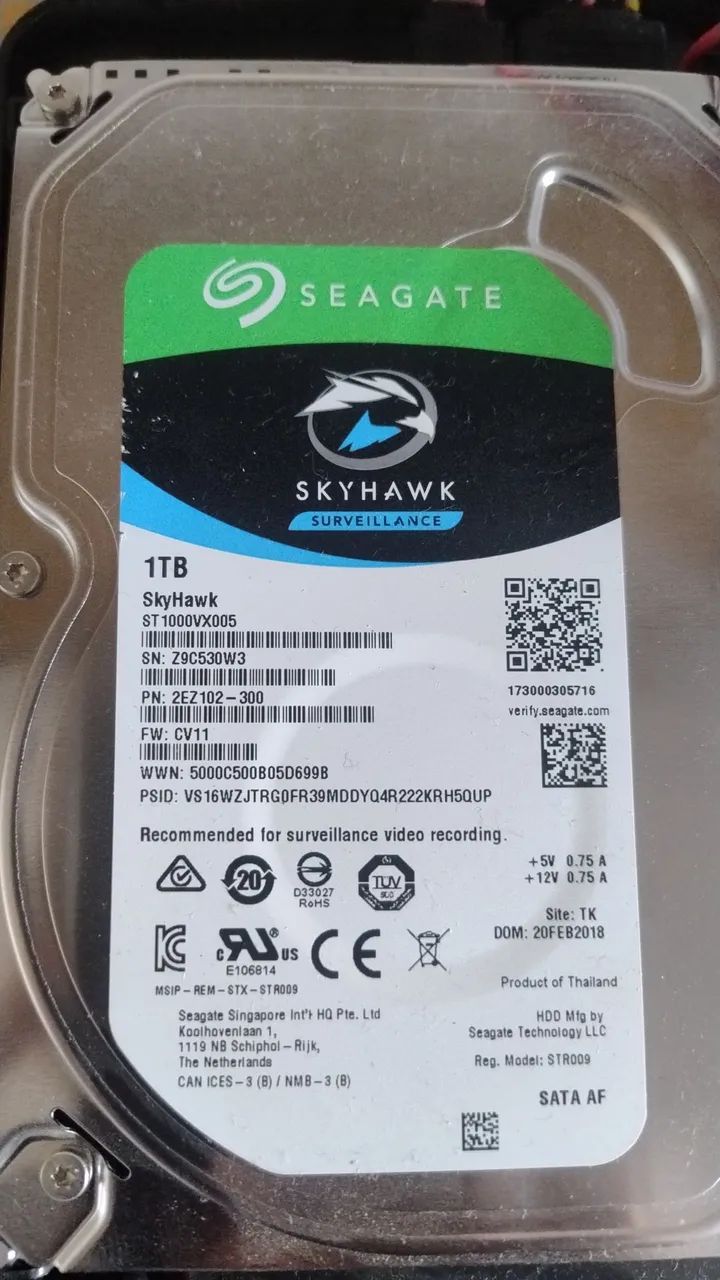 HD Seagate Skyhawk 1TB  - Foto 3