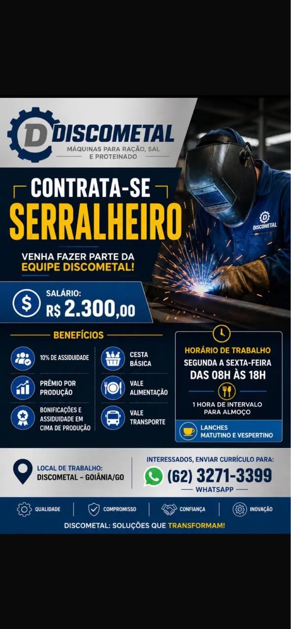 Vaga Serralheiro