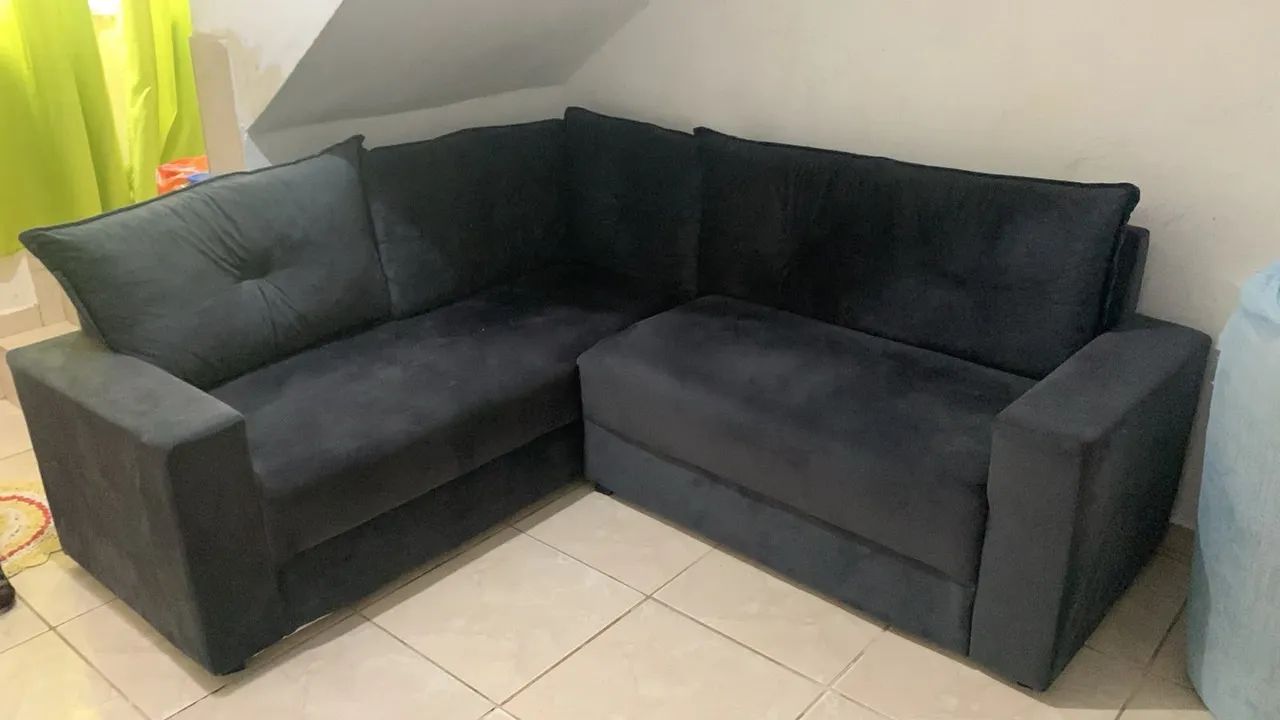 SOFÁ DE CANTO EM L - APENAS 3 MESES DE USO! - Foto 2